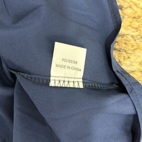 Hello Molly Sleeveless Lace-Up Back Mini Dress In Navy Blue Size 6 - Picture 6 of 10